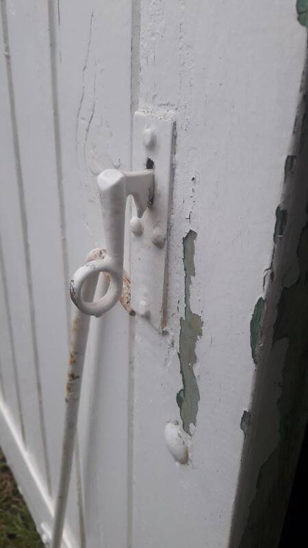 Shutters 4 leaves H148xW245cm (2) antique oak louvres pair 2