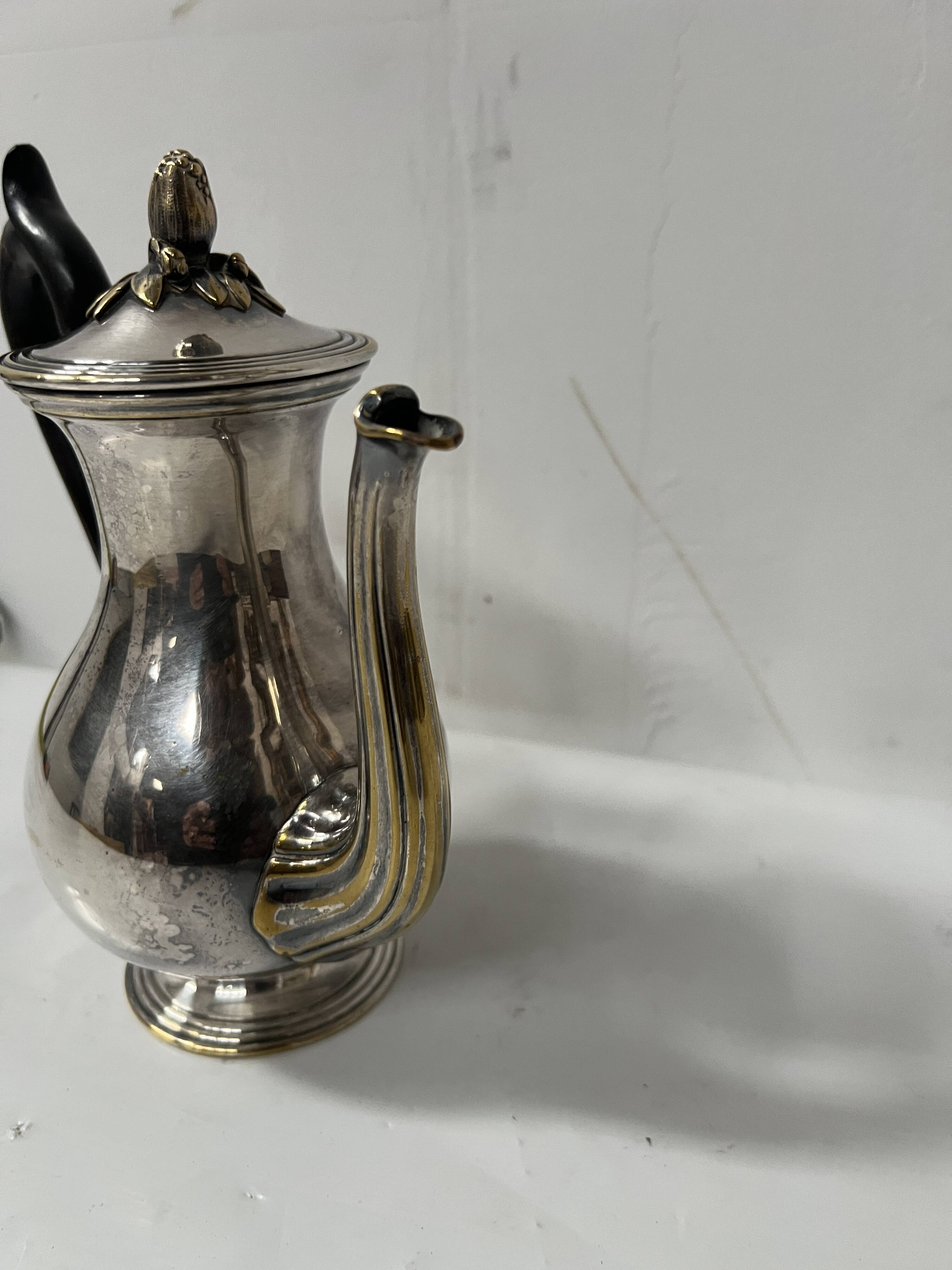 Silver-plated metal verseuse from the Christofle house, 20th century.