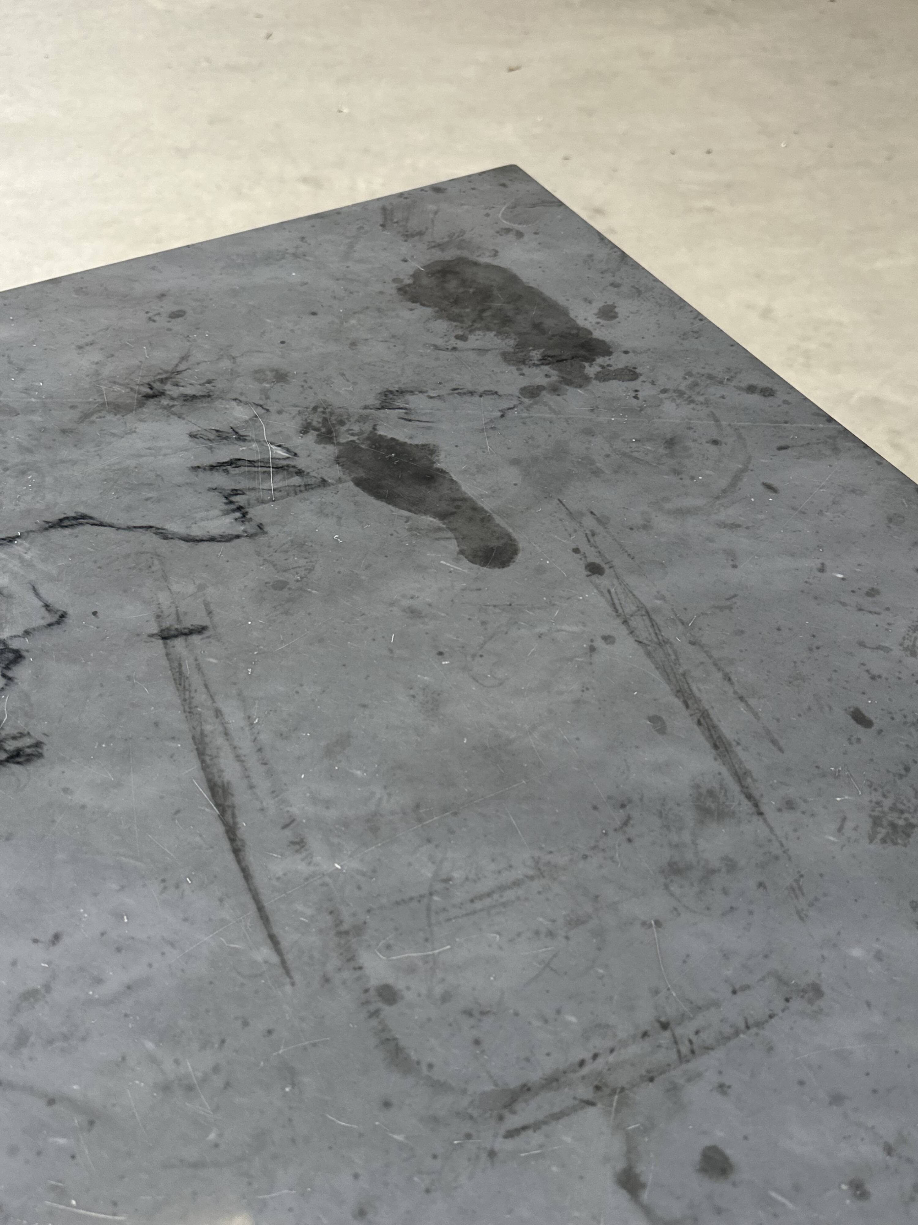 Grey marble coffee table