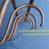 Wall-mounted coat rack by Thonet, 1890, 5 hooks, "Oak" style