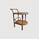 Rattan serving trolley