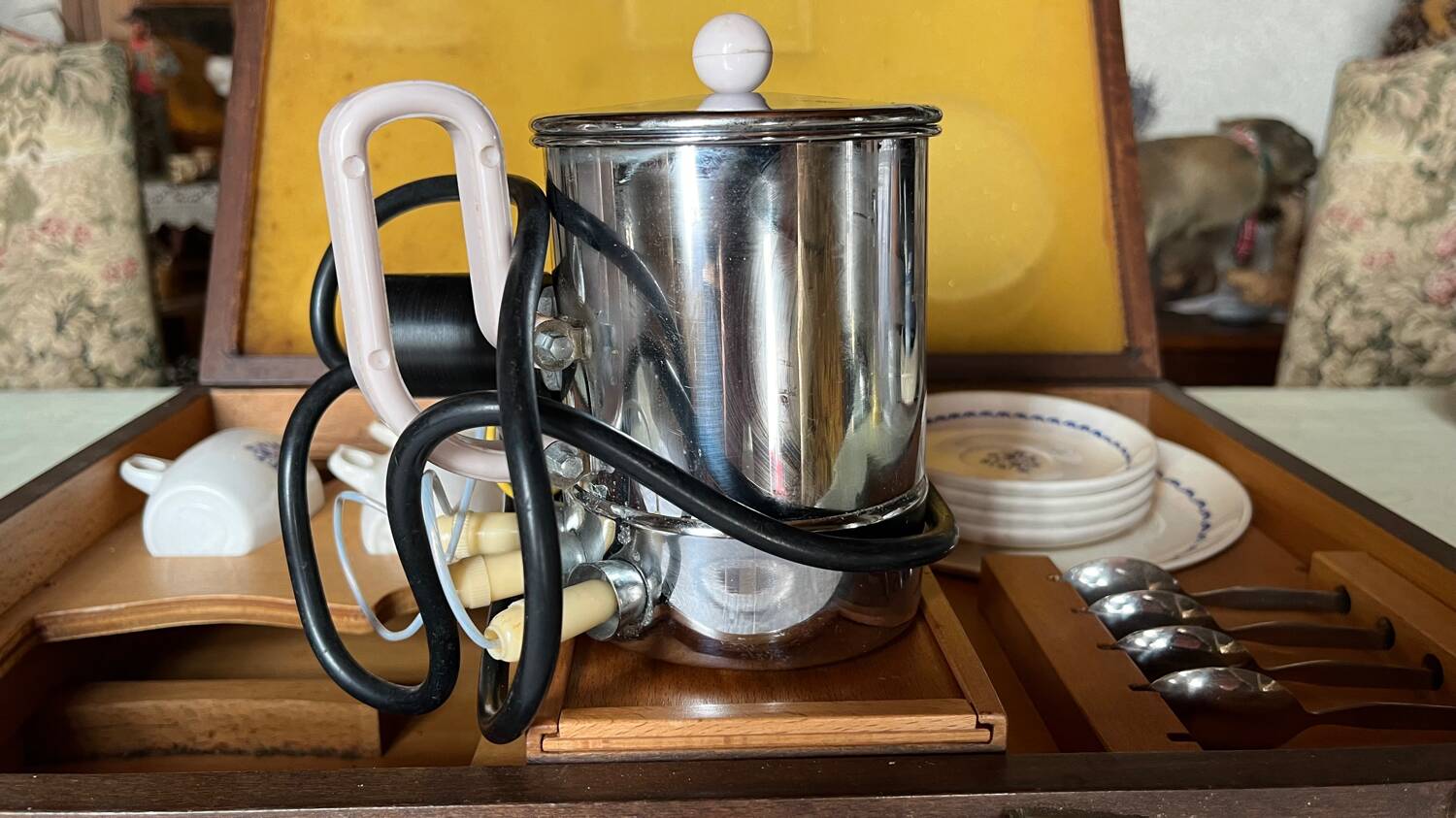 Vintage travel tea set