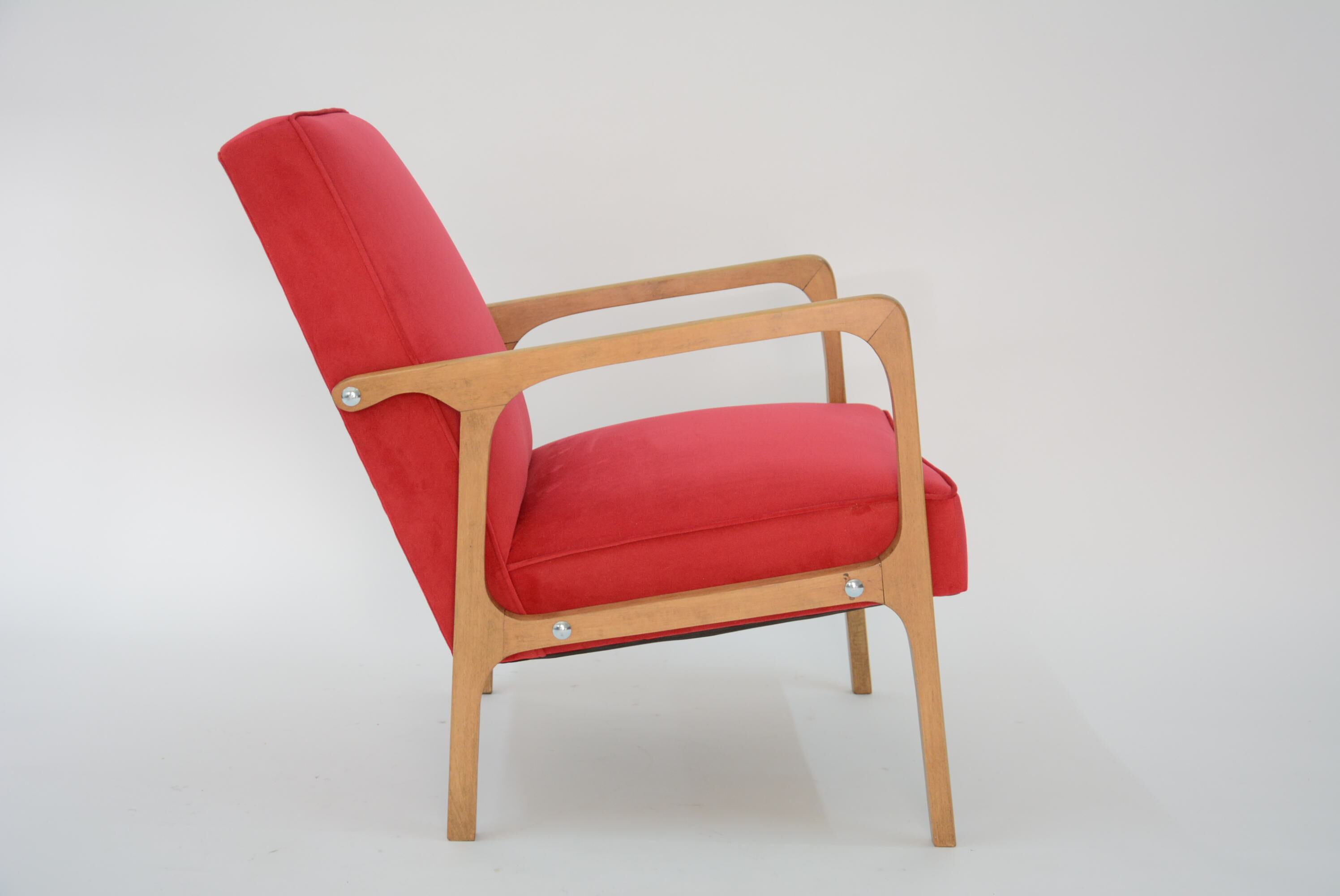 Fauteuil kadr framboise