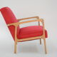 Fauteuil kadr framboise