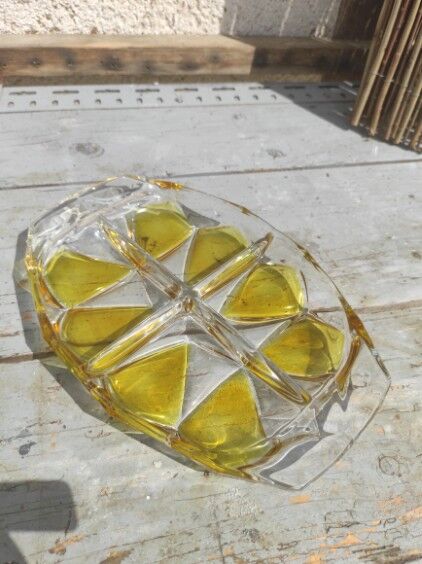 vintage dish Walther Kristallglas