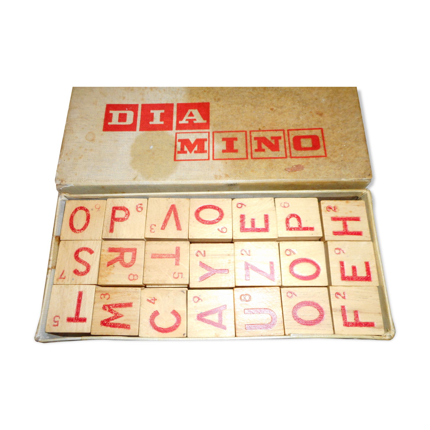 Diamino in his cardboard box