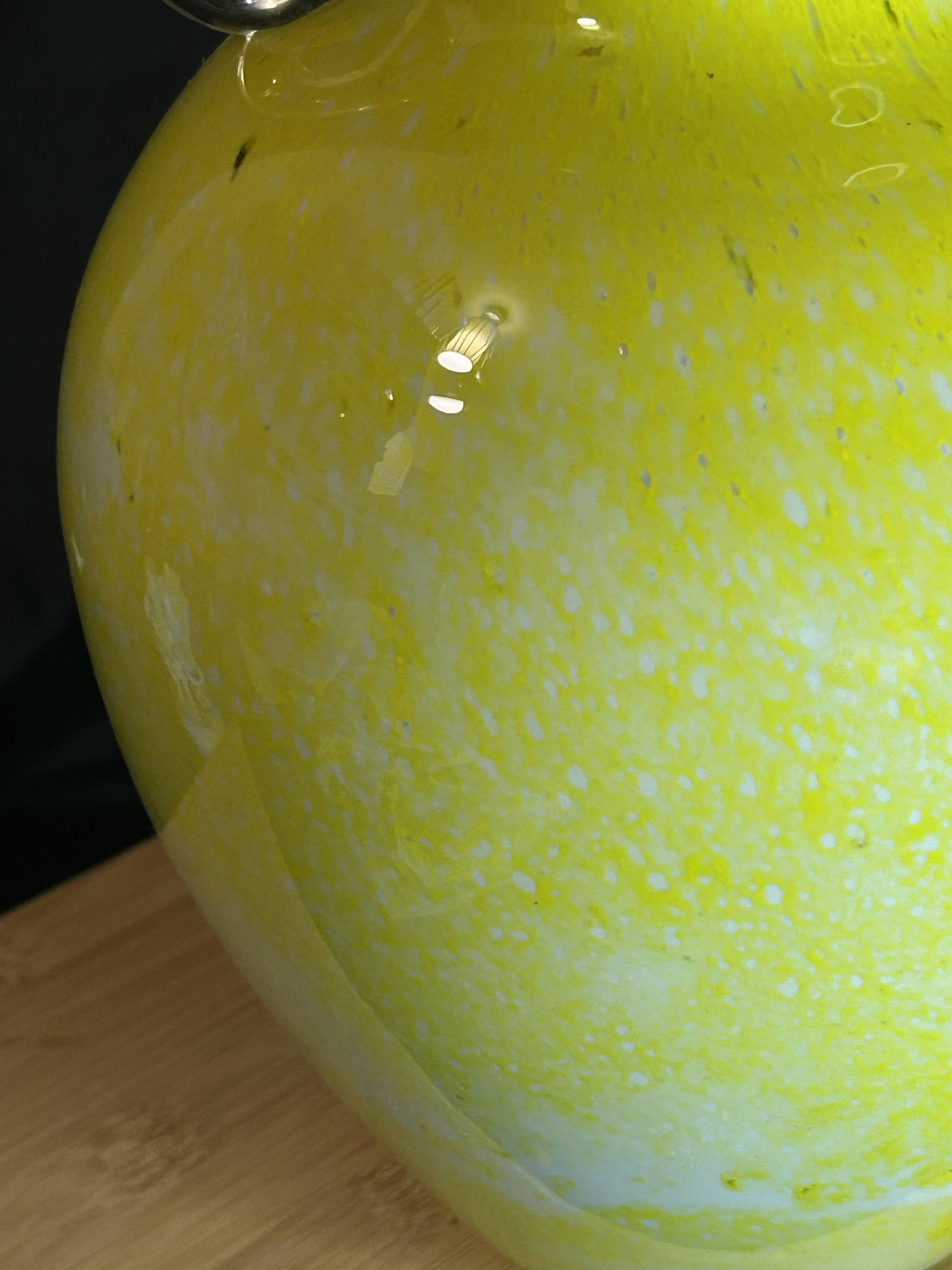 Murano Glass - Moretti Workshop - Large designer glass vase with inclusions