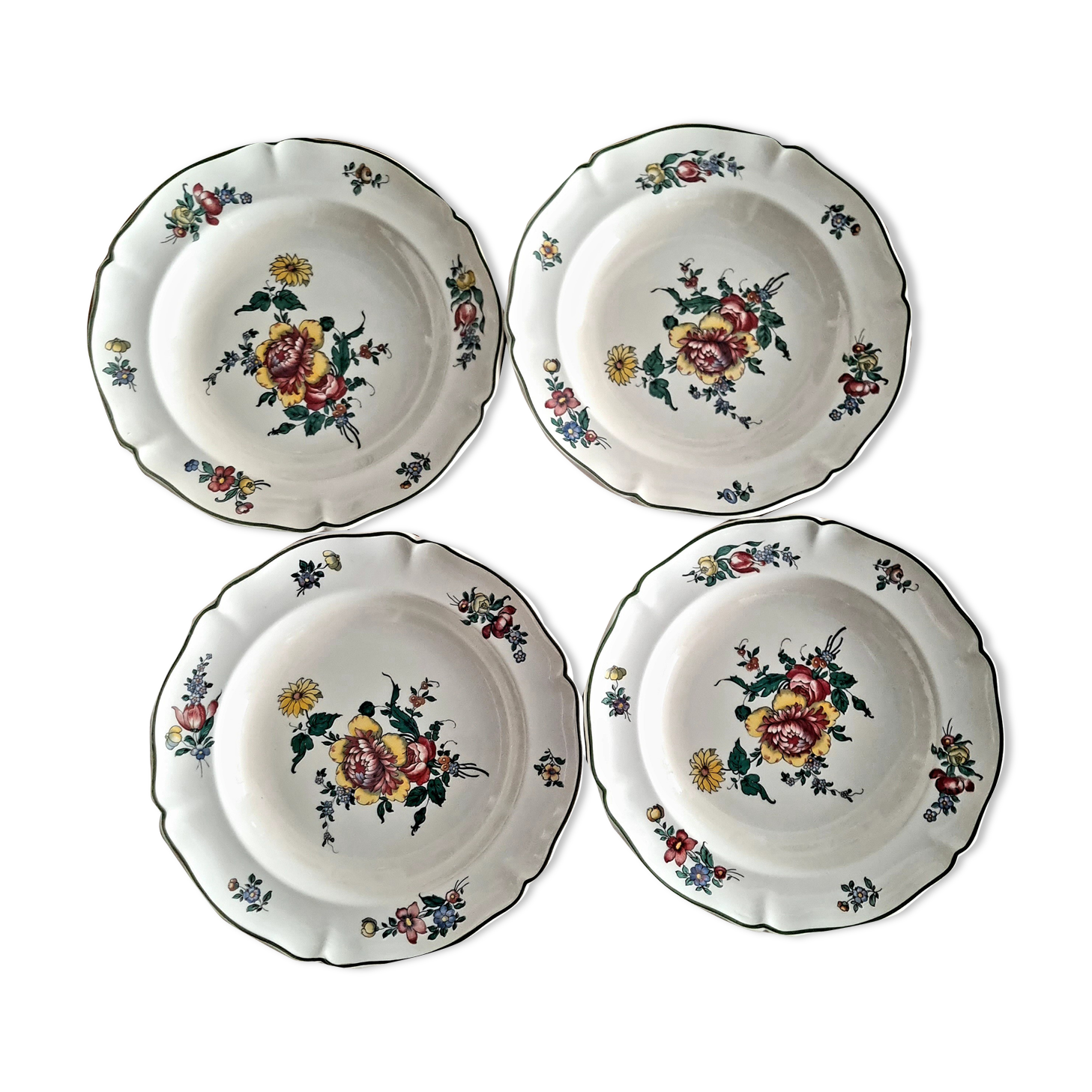Set of 4 hollow plates Villeroy and Boch 1562