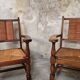Paire de fauteuils néo-basque