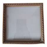 Old square golden frame to place or hang