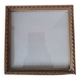 Old square golden frame to place or hang