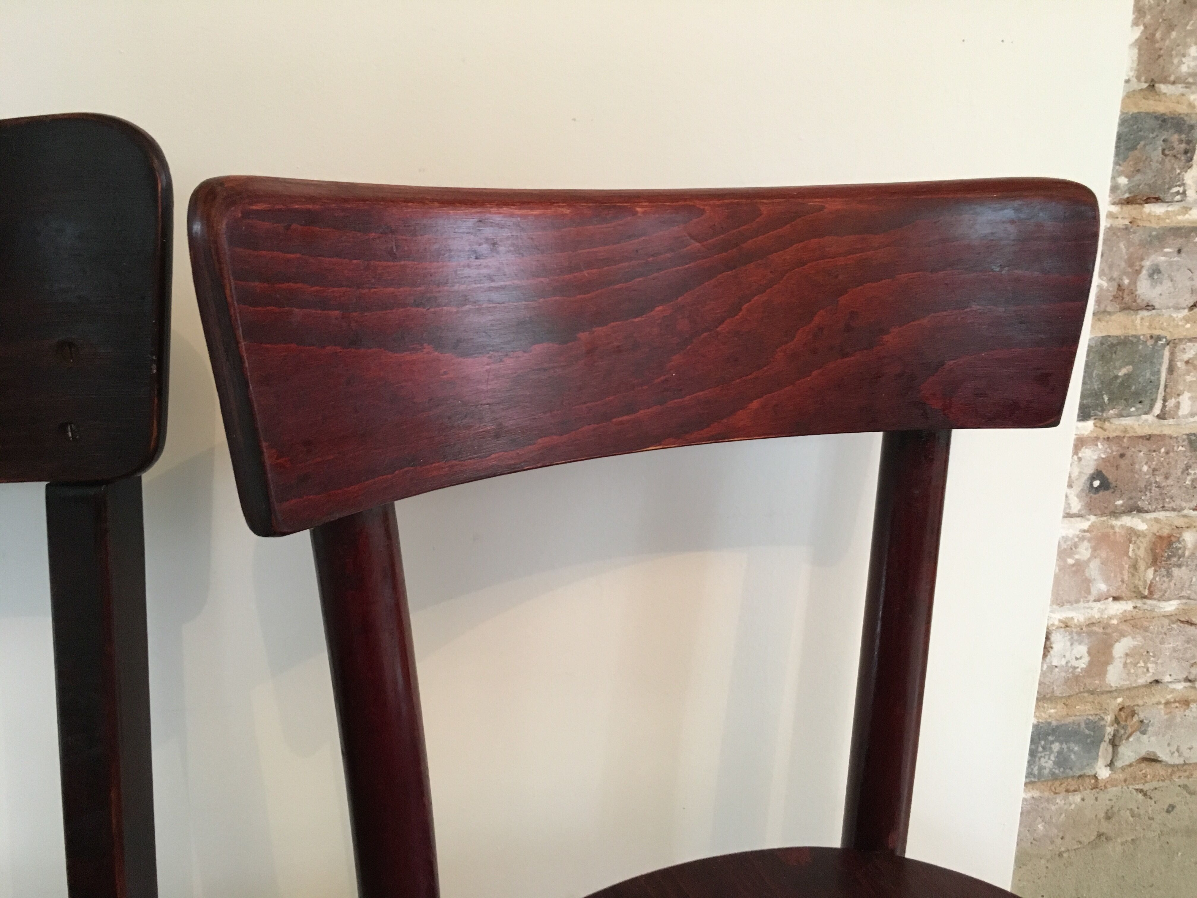 Pair of vintage bistro chairs Berc Antoine