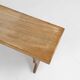 Art Deco bench in solid oak, France circa 1940