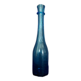 Bubble blown glass bottle Biot 20th century small model