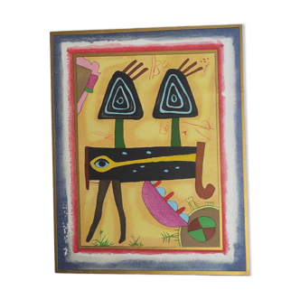 YELLOW MONSTER - ORIGINAL LITHOGRAPH, SIGNED BY HAND - NUMEROTEE 200/450 - MARTIN BRADLEY