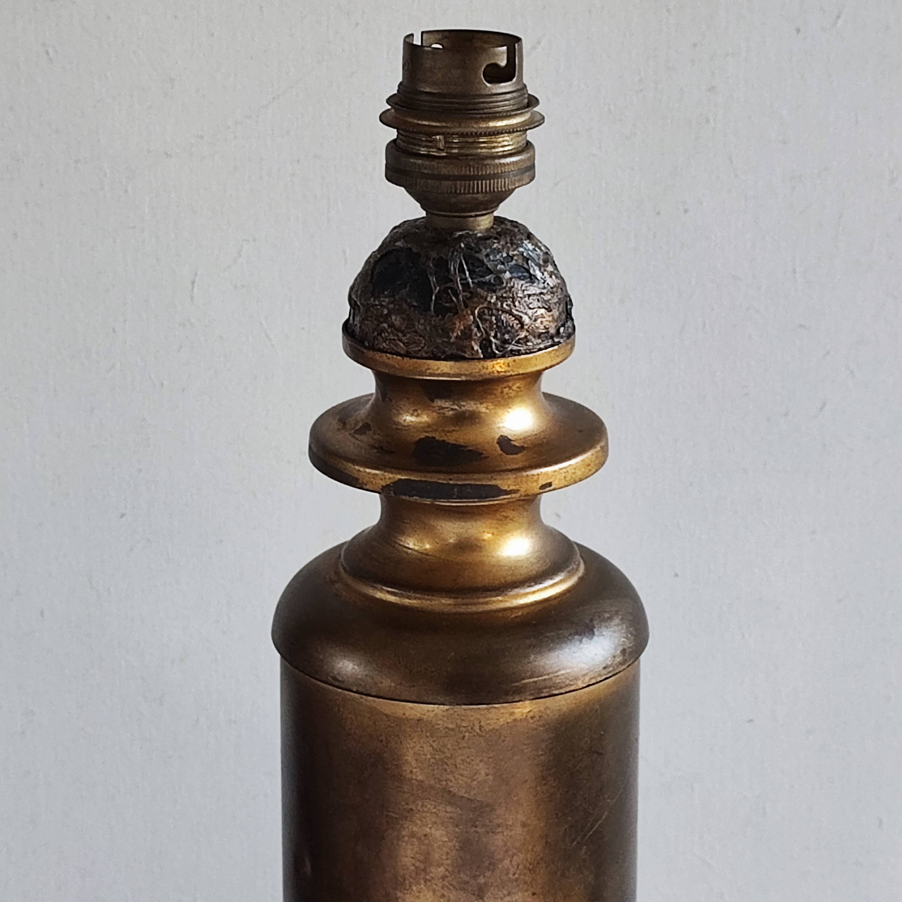 Vintage bronze lamp base