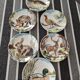 6 plates Gien 80s "Chambord"