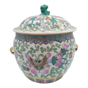 Soupière Chine Canton - papillon