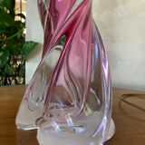 Lampe sur pied de verre