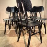 Set of 10 Scandinavian style chairs