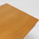 Height adjustable birch and brass partner desk 1960s