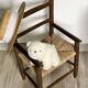 Fauteuil enfant en bois de hêtre et paille