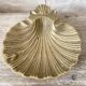 Cendrier coquillage , coquille St Jacques en laiton