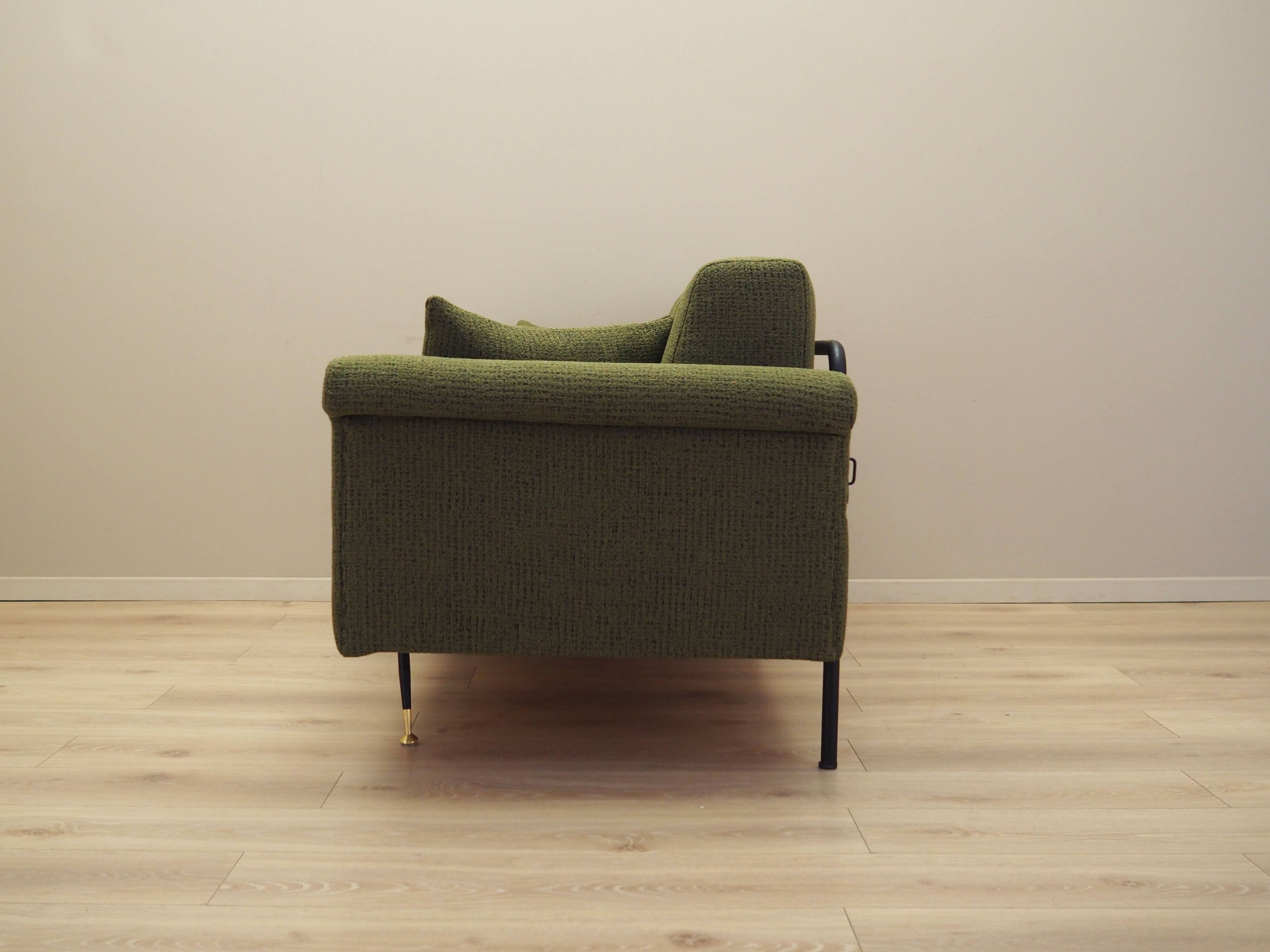 Green sofa, Italian design, 1960s, production: Italy