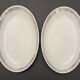 2 oval porcelain dishes