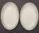 2 plats ovales en porcelaine