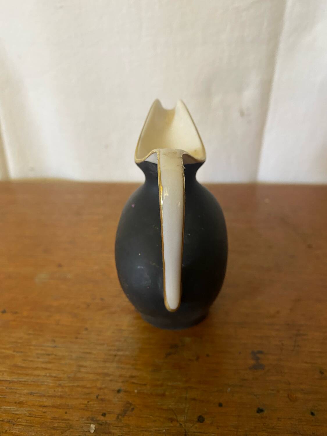 Antique Pitcher ROYAL Porcelain Bavaria Painted Decor + 22K Gold Vintage #C