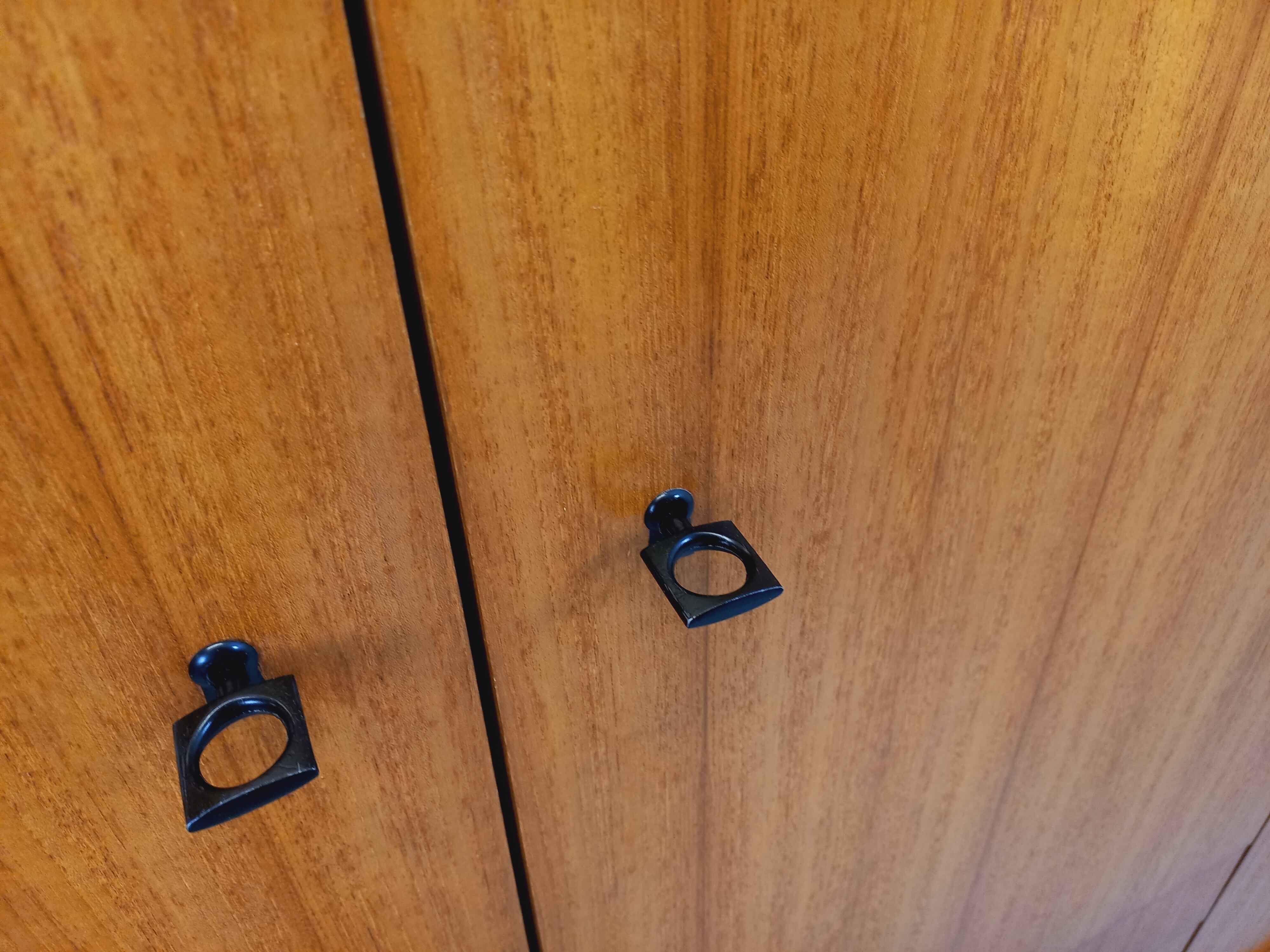 Vintage Scandinavian teak wardrobe from the 1960s.
