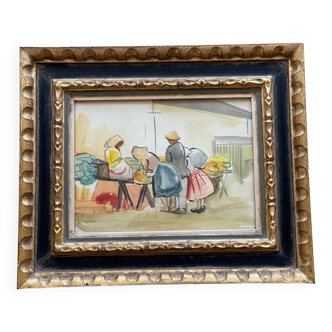 Anna Lesznai, Attributed to, Watercolor On Cardboard, Circa 1930