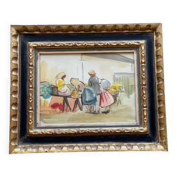 Anna Lesznai, Attributed to, Watercolor On Cardboard, Circa 1930