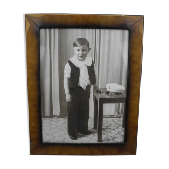 Old photograph child portrait