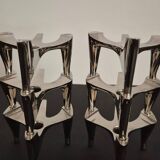 Vintage Fritz Nagel "Vogelflug" Chrome Candlesticks