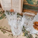 6 crystal whiskey/water glasses, Longchamp model