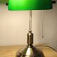 Bank lamp in opal green color años 80