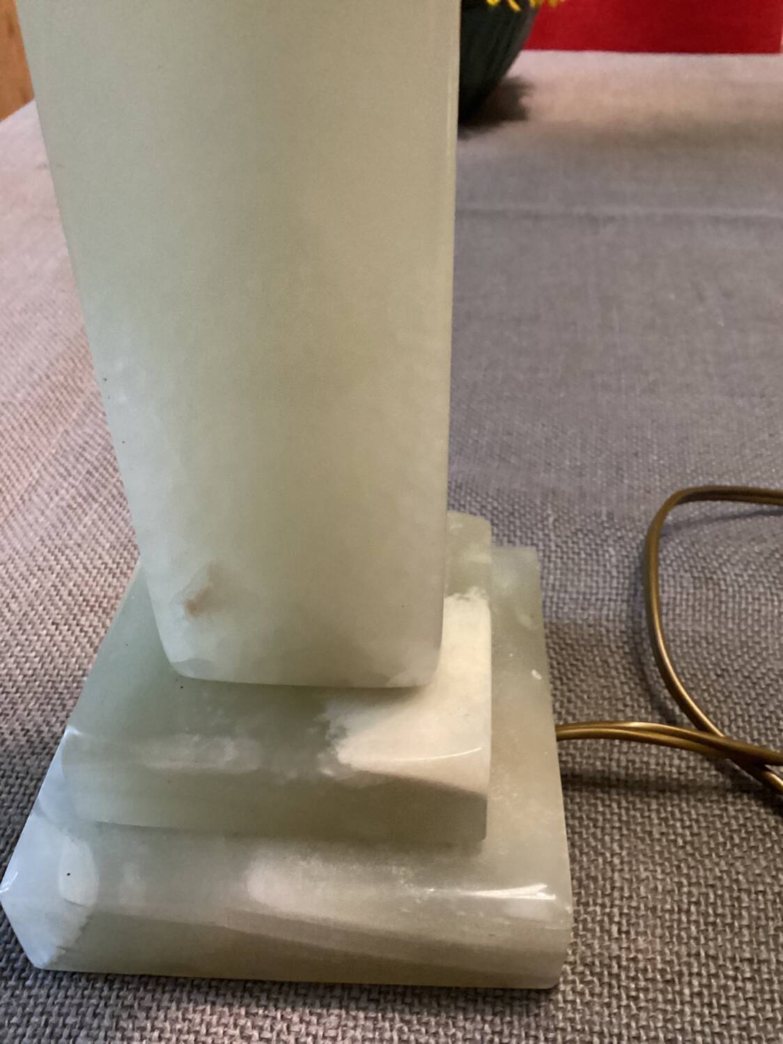 Alabaster table lamp