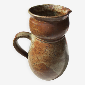 Handmade speckled stoneware pitcher 1.5 liters
