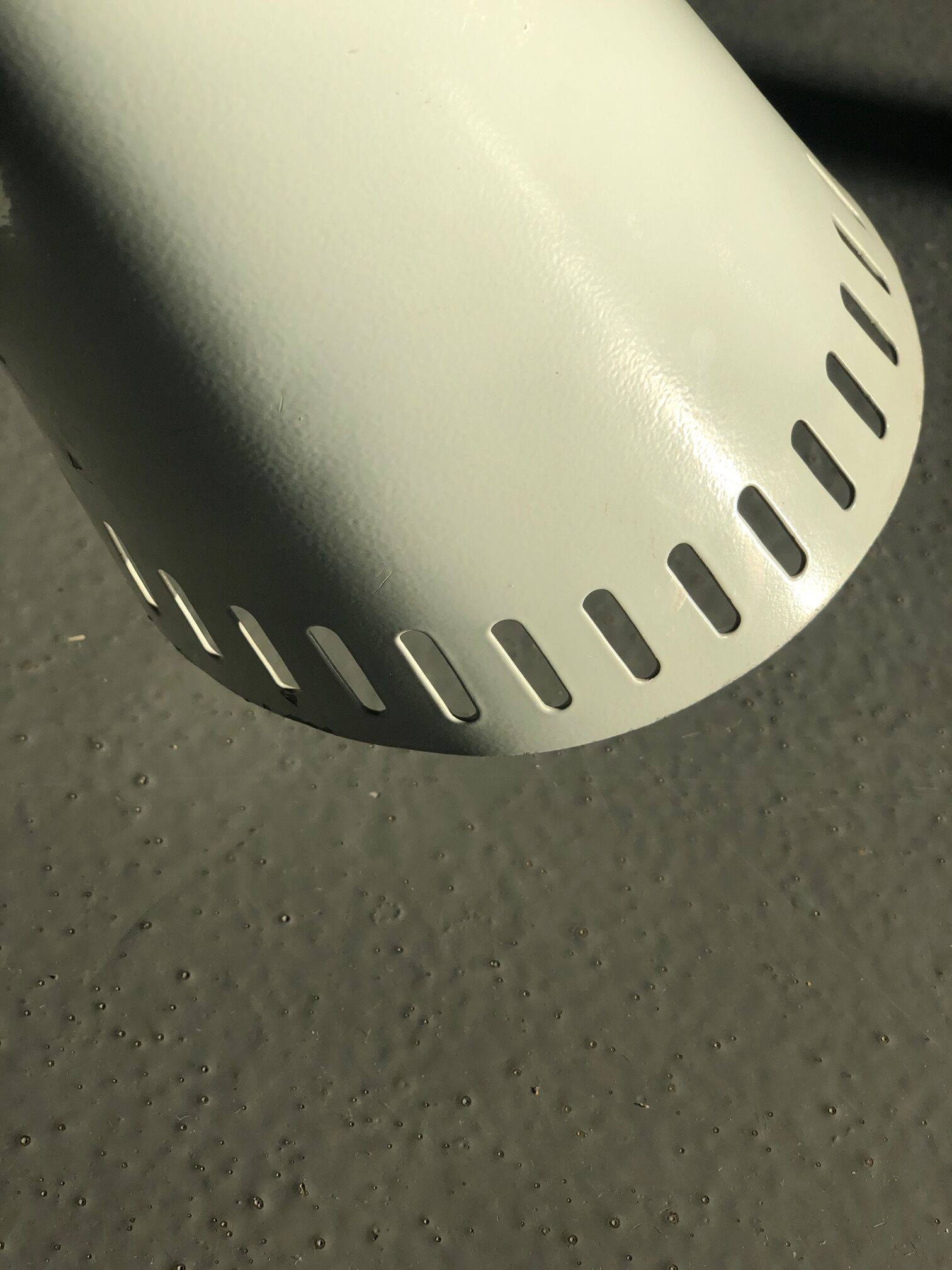 Bauhaus wall lamp in grey metal