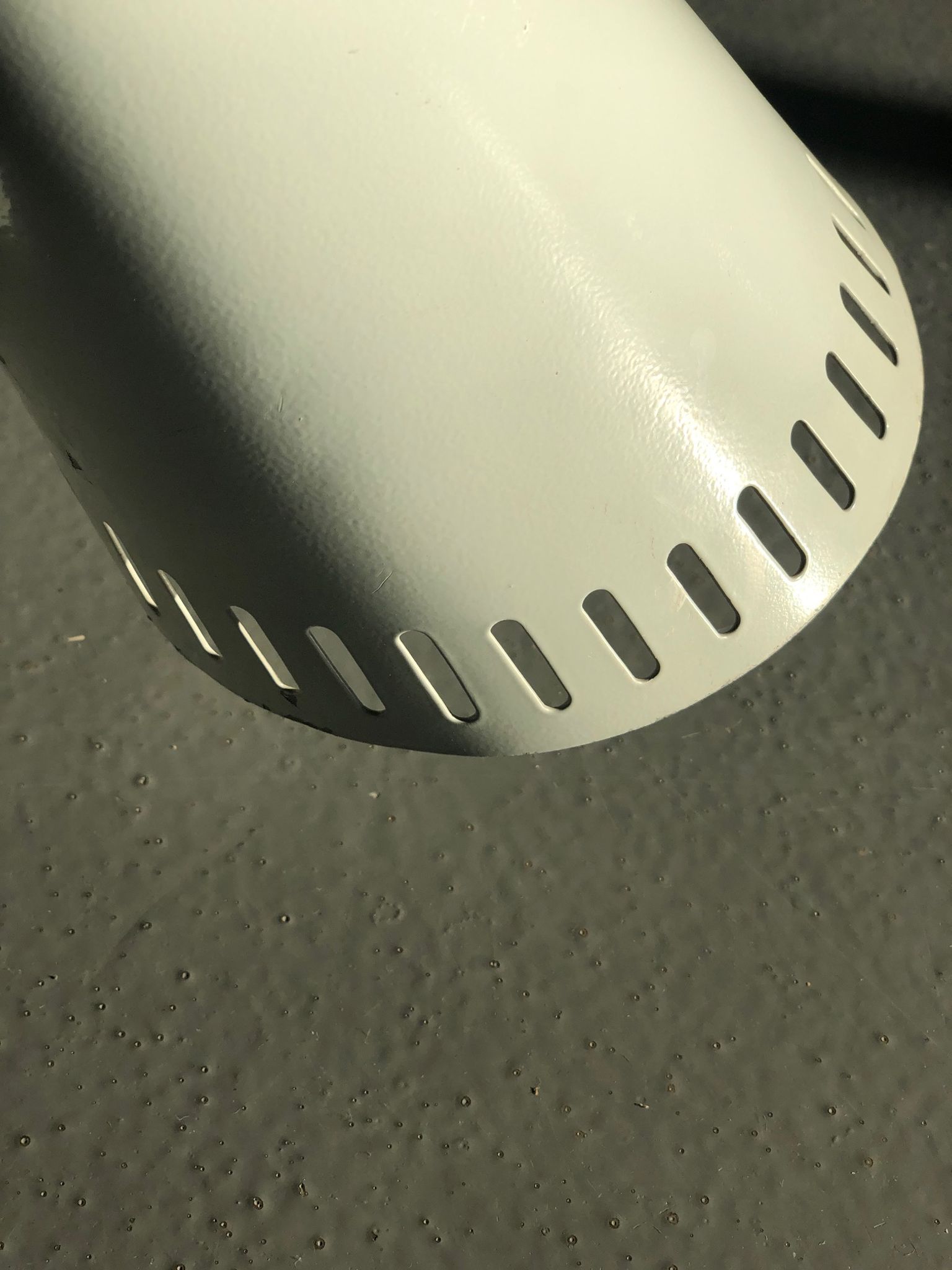 Bauhaus wall lamp in grey metal