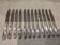 12 silver-plated dessert knives by Christofle Malmaison