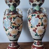 Paire de vase ancienne japonais Satsuma