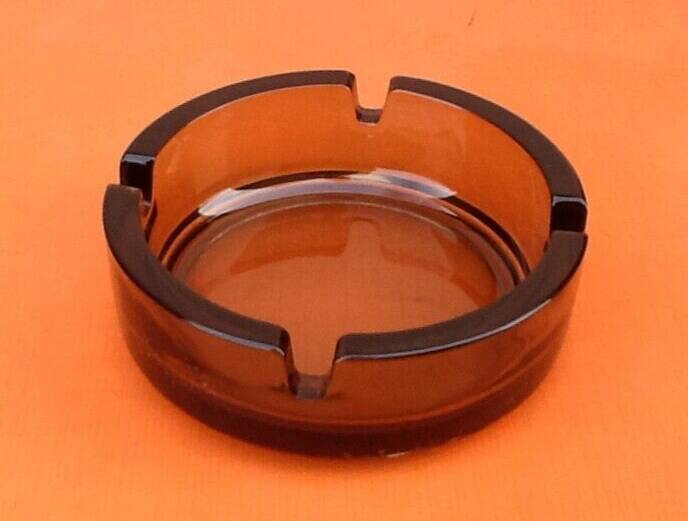 1970s Smoked glass ashtray France
