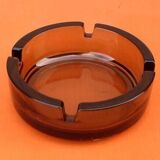 1970s Smoked glass ashtray France