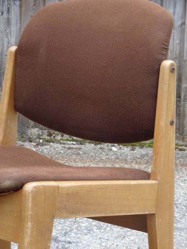 Chaise de Michel Mortier, modèle A1 ou SF100, édition Steiner, vers 1952.