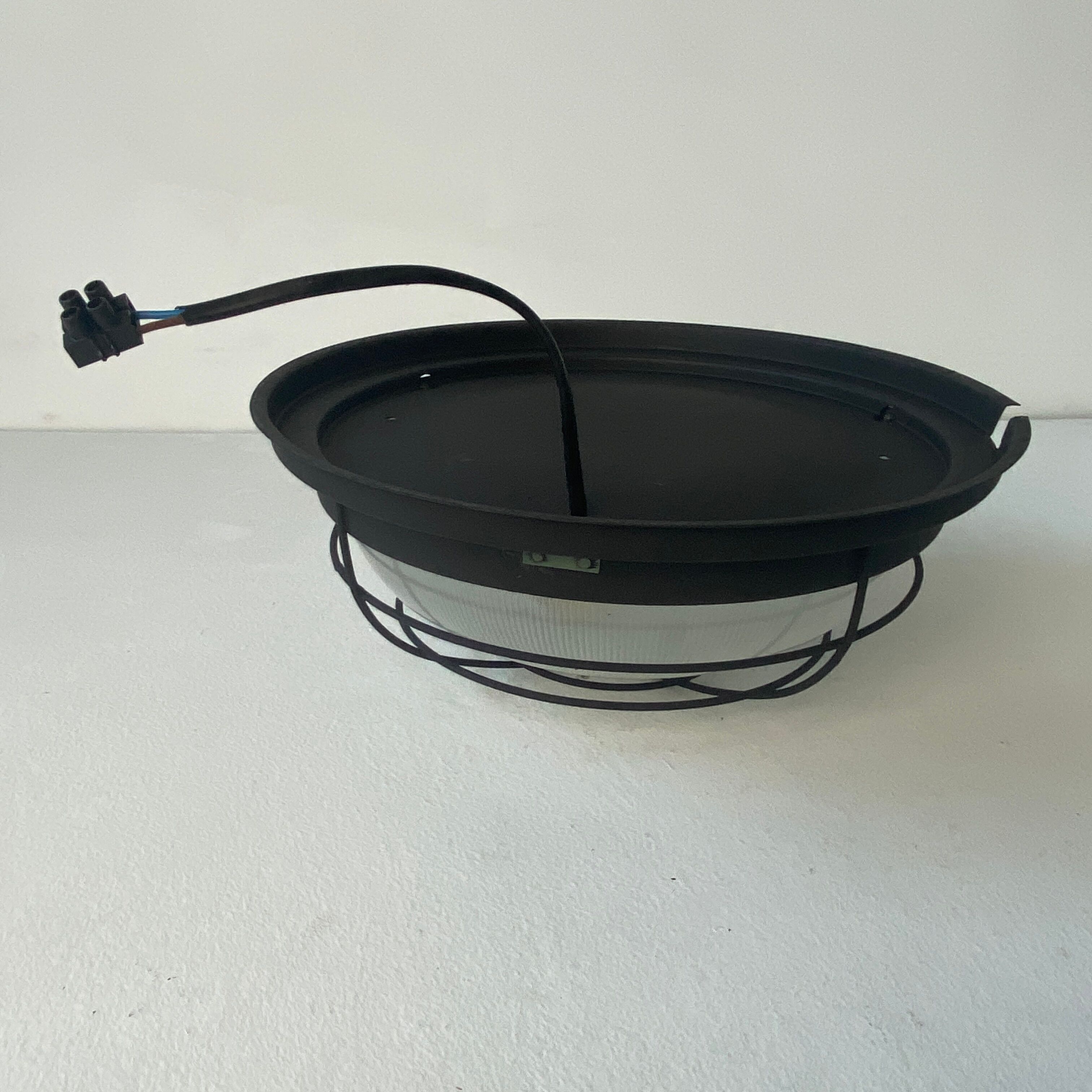 Old holophane industrial wall lamp