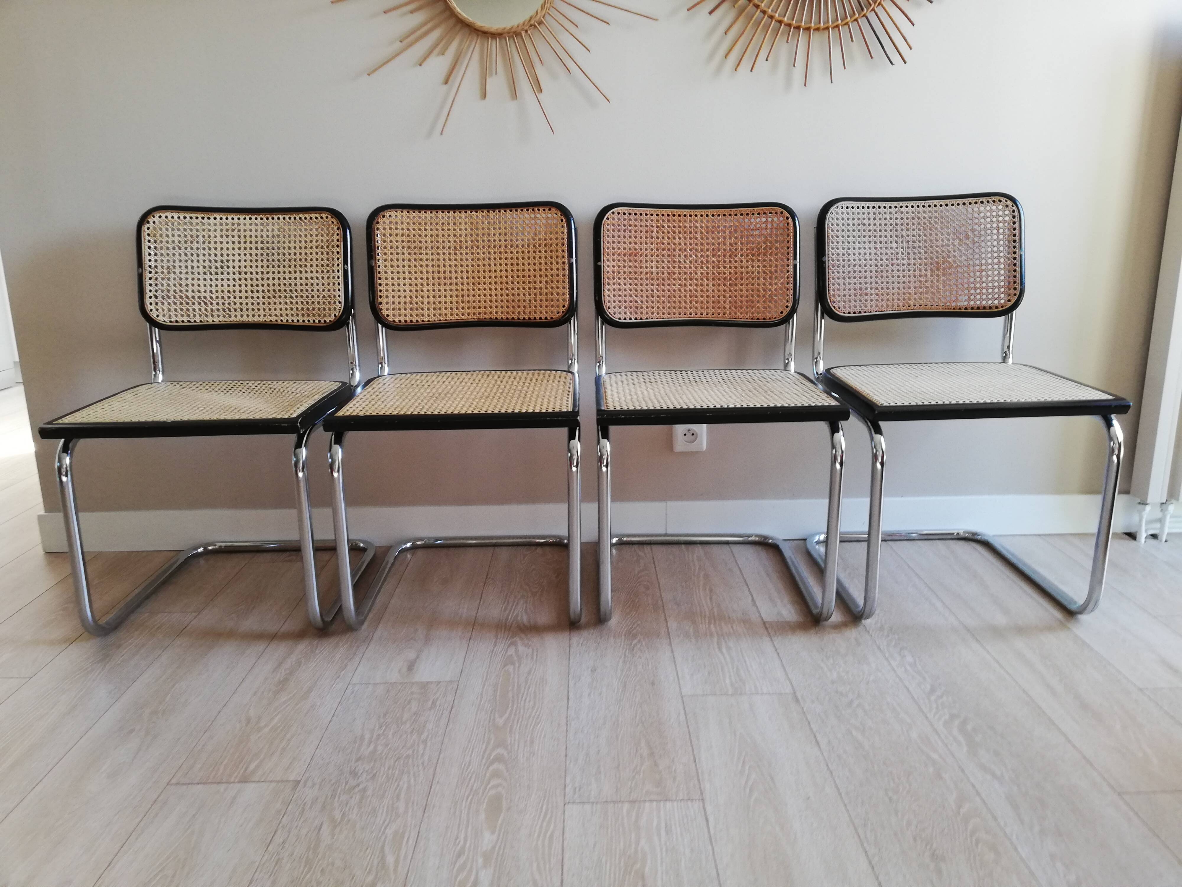 Set of 4 chairs B32 Marcel Breuer