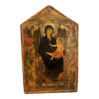 Italian virgin of rucellai icon